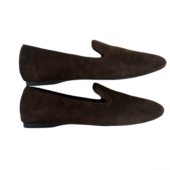 BIRDIES Starling Chocolate Suede Loafer Flats - Picture 4 of 12